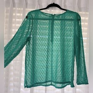 Sheer Jcrew textured blouse
